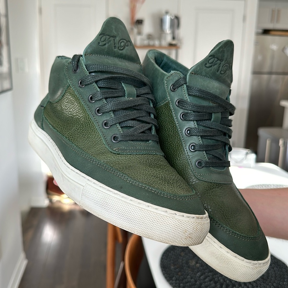 Filling Pieces Leather Sneakers